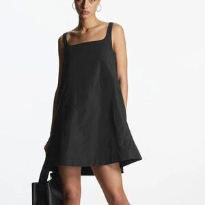 COS Contrast-panel Mini Dress In Black, Size M